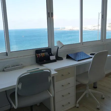 Lägenhet Apartamento1 Dormitorio, Vistas Al Mar, Piscinas Naturales A 3 Minutos, Wifi 600Mb